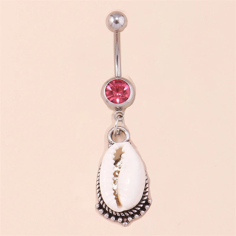 Fashion Fruit Cherry Belly Button Rings Sexy Navel Rings Belly Piercing Body Jewelry for Women Girl Party Holiday Jewelry Gifts