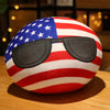 20-40cm Stuffed Polandball Pillow Countryball Japan United Nation Ukraine Switzerland Germany Italy Plush Toy Kawaii Kid's Gifts