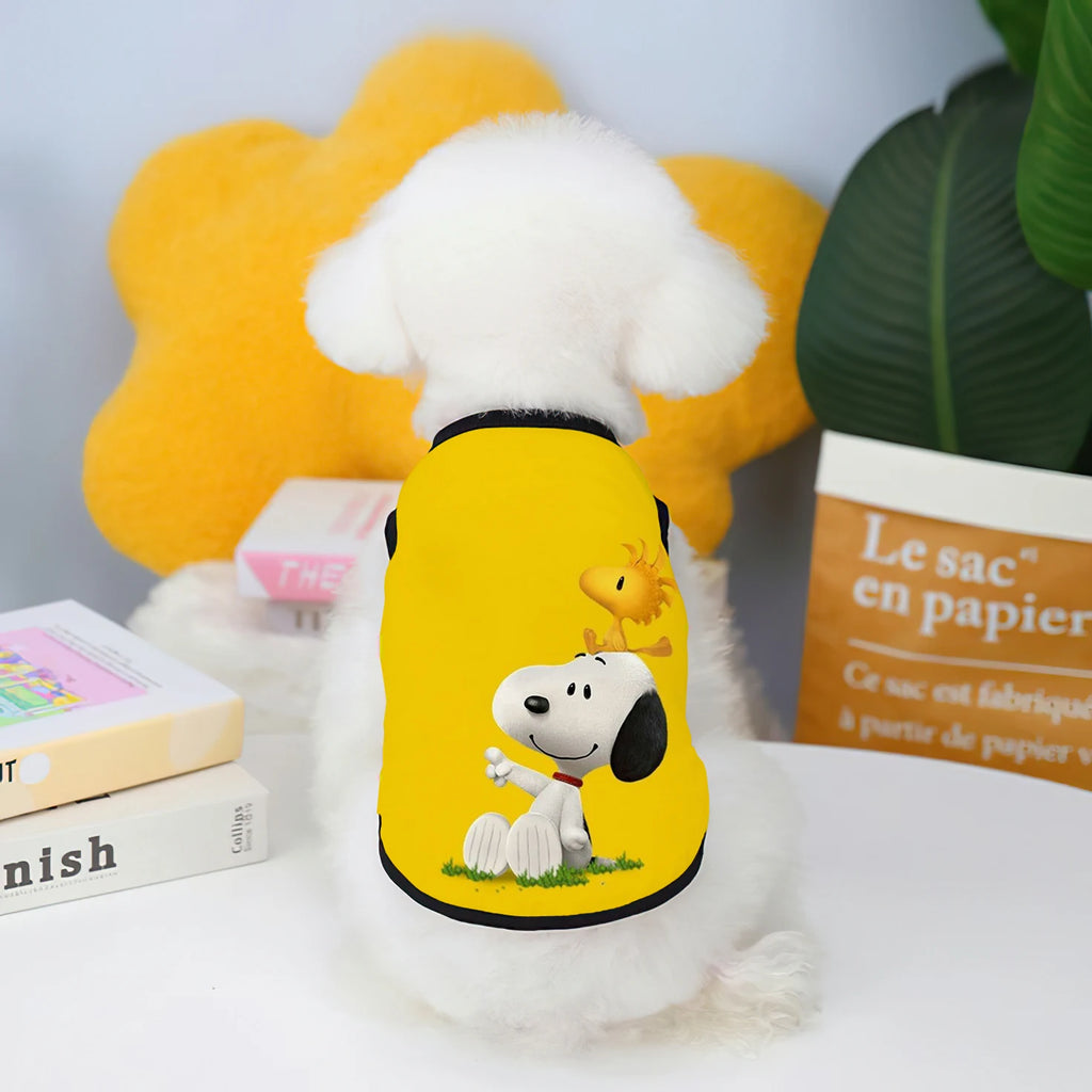 Big Dog Disney Snoopy Pet Vest Puppy Clothes 2024 Chihuahua Dog Summer Products Home Garden