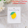 35mm Cute Pear Brooch (Safty Pin) Laser cut Acrylic Jewelry For Baby Girl Gift