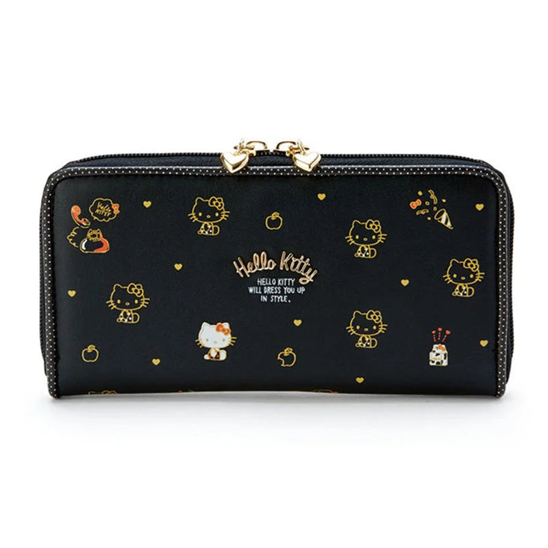 MINISO Kawaii Hello Kitty Wallet Keychains Sanrio Pochacco My Melody ACGN Cards Bag Kuromi Coin Anime Bag