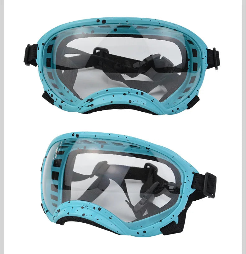 Color changing pet glasses, dog goggles, size dog sunglasses, snow glasses, UV resistant dog sunglasses