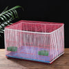 Mesh Bird Cage Cover Shell Skirt Net Easy Cleaning Catcher Guard Bird Cage Stretchy Mesh Parrot Bird Cage Net Jaula Para Pajaros
