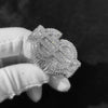 Personalized Custom Hip Hop Full Diamond $Sign Ring Bling Iced Out Money Big USD 18k Gold Plated Ring For Women Men