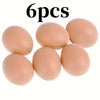 6/12Pcs Plastic Eggs Chicken House Small Fake Eggs Farm Animal Supplies Cages Accessories Guide Chicken Nest Egg Painting