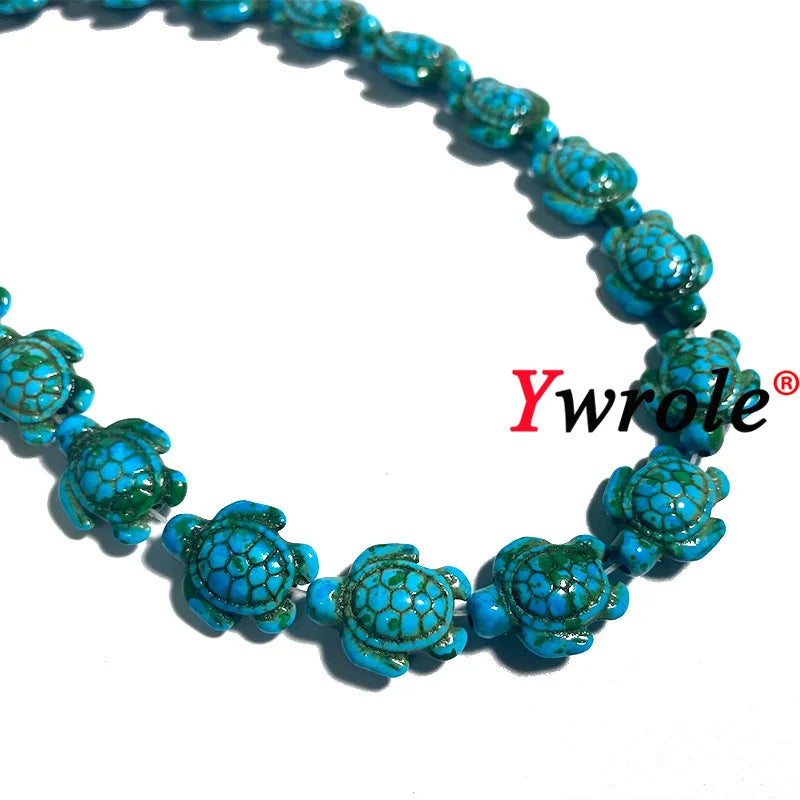 14x18mm Pink Green Coloful Turtle Turquoises Natural Stone Spacer Beads for Jewelry Making DIY Bracelet Earrings Accessories