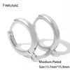 18K Gold Plated Brass Huggie Earring Hooks with Loop Round Ear Post with Open Jump Ring For DIY Earrings Making Components