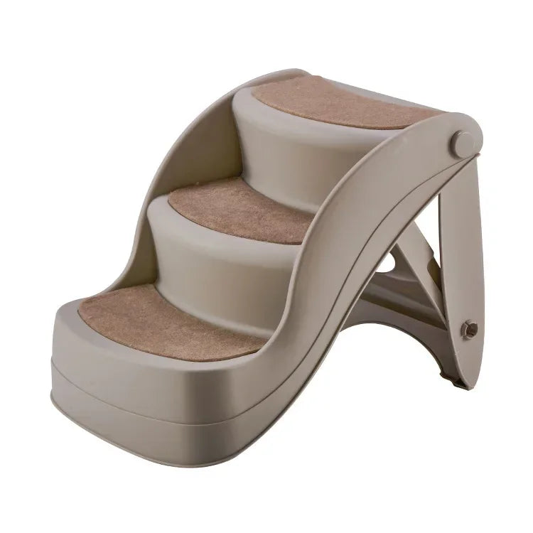 Folding Pet Stairs for Small and Medium Dogs Non-Slip Climbing Steps Easy Access Ramp for Pets Safe and Convenient Indoor