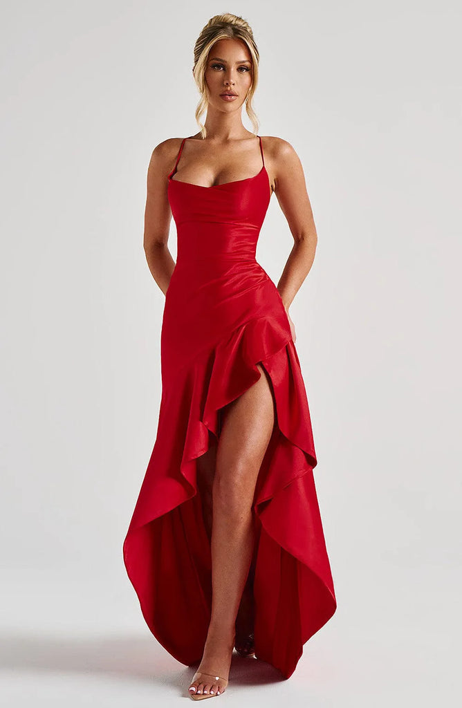 Elegant Dress Women 2025 Summer Sexy Spaghetti Strap Sleeveless Maxi Long Dress Casual