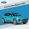 WELLY 1:24 Porsche Macan Turbo SUV Alloy Car Model Diecast Metal Vehicles Car Model High Simulation Collection Children Toy Gift