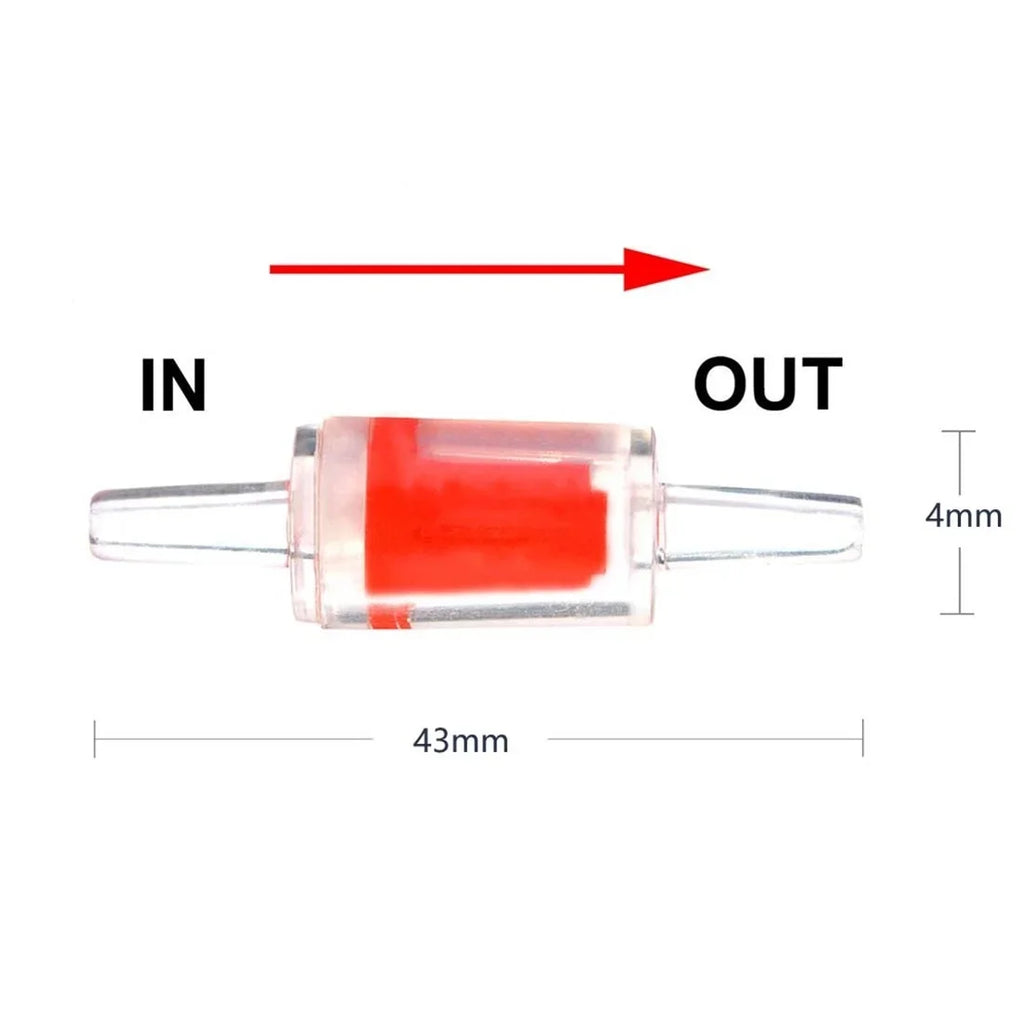 10pcs Plastic One Way Check Valve For Aquarium Air Pump   Non-Return Home Fish Tank CO2 System