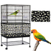 Adjustable Bird Cage Net Cover Birdcage Seed Feather Catcher Soft Skirt Guard Birdcage Nylon Mesh Netting for Round Square Cages