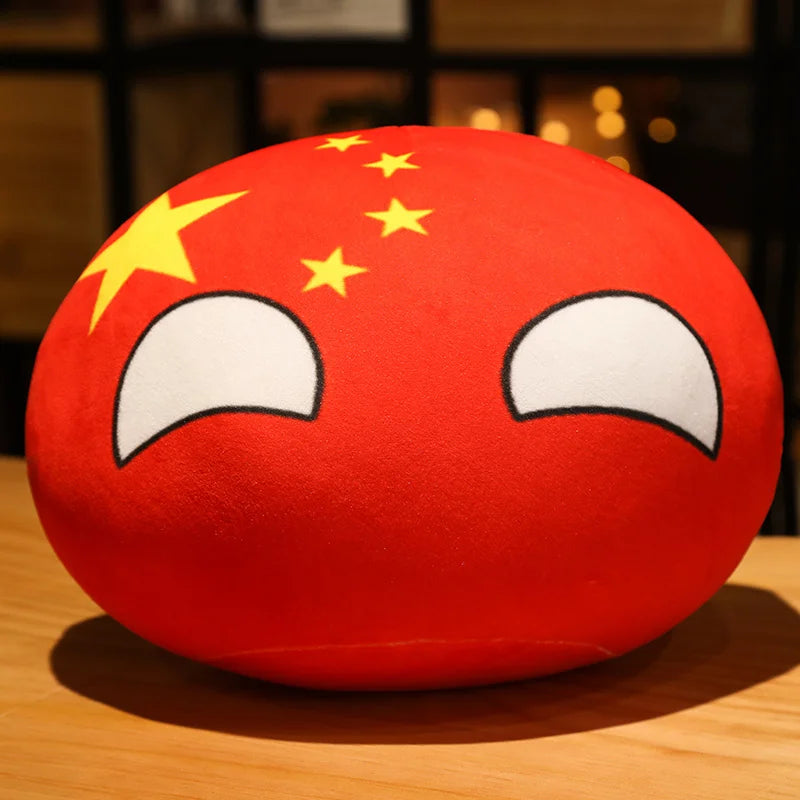 20-40cm Stuffed Polandball Pillow Countryball Japan United Nation Ukraine Switzerland Germany Italy Plush Toy Kawaii Kid's Gifts