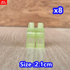8pcs/lot MOC Bricks Blank Pants legs Body Wear Figure Accessory Assembled Building Blocks Toy Kids Plastic Dolls
