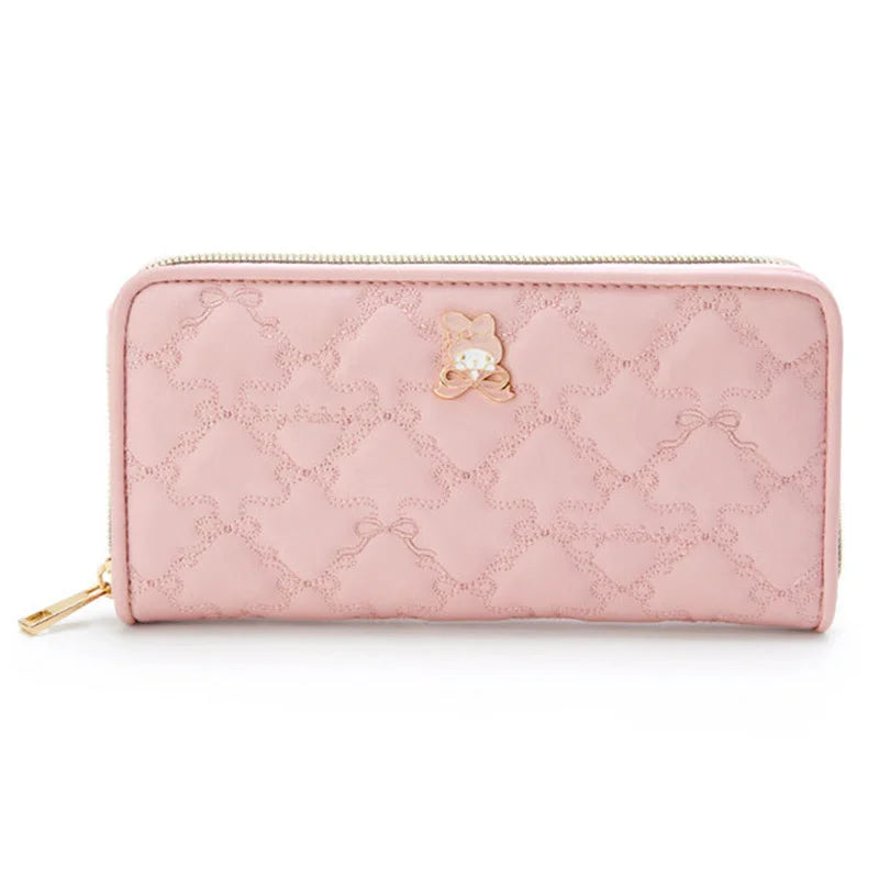 MINISO Kawaii Hello Kitty Wallet Keychains Sanrio Pochacco My Melody ACGN Cards Bag Kuromi Coin Anime Bag