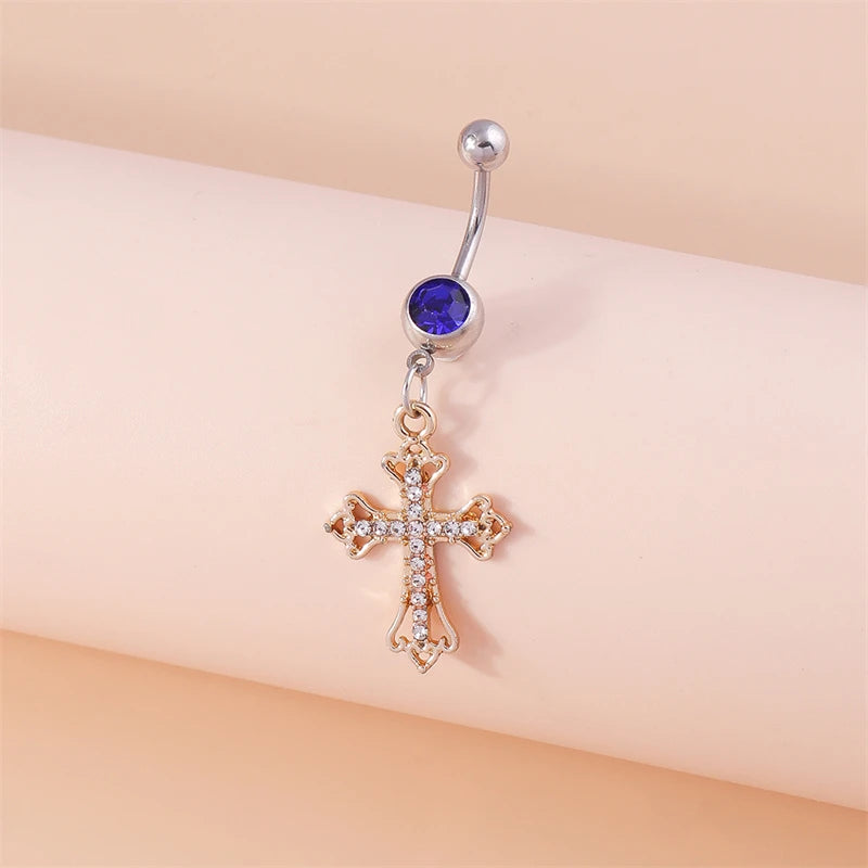 Fashion Fruit Cherry Belly Button Rings Sexy Navel Rings Belly Piercing Body Jewelry for Women Girl Party Holiday Jewelry Gifts