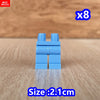 8pcs/lot MOC Bricks Blank Pants legs Body Wear Figure Accessory Assembled Building Blocks Toy Kids Plastic Dolls