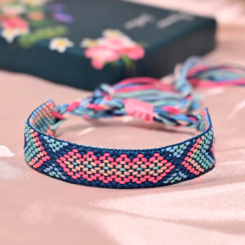 12 Colors Bohemia Friendship Tassel Bracelet for Women Fashion Cotton Rope Weaveing Summer Beach Boho Girl Bracelets