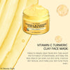 Turmeric Vitamin C Clay Mask Deep Cleansing Facial Improves Dark Spots Acne Hydrating Skin Care Tightens Skin Evens Skin Tone