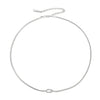 Skyrim Double Snake Chain Love Knot Necklace Women Stainless Steel Gold Color Minimalist Clavicle Chain Choker Jewelry Gift