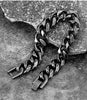 New Men's Vintage Grey Bracelet Stainless Steel Curb Cuban Link Chain Hiphop Trendy Handmade Jewelry For Brother Boyfriends Gift