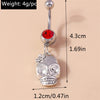 Fashion Fruit Cherry Belly Button Rings Sexy Navel Rings Belly Piercing Body Jewelry for Women Girl Party Holiday Jewelry Gifts
