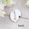 35mm Cute Pear Brooch (Safty Pin) Laser cut Acrylic Jewelry For Baby Girl Gift
