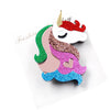 35mm Cute Pear Brooch (Safty Pin) Laser cut Acrylic Jewelry For Baby Girl Gift