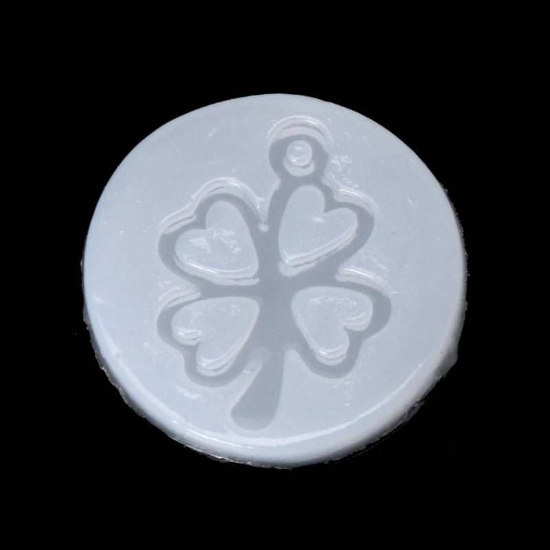 DIY Clover Bell Tree Earrings Silicone Epoxy Mold DIY Keychain Pendant Jewelry Crafting Mould for Valentine Love Gift