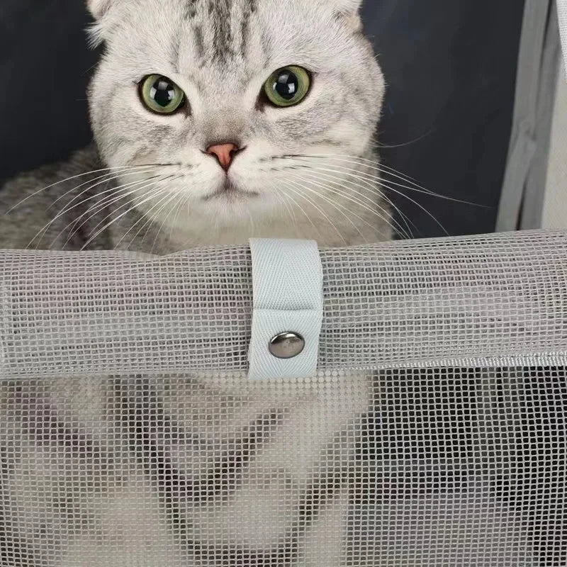 Pet Cat Carrier Bag Outdoor Travel Backpack for Cats Small Dogs Breathable Cat Carrying Bag Suitable for Cats Within 6kg