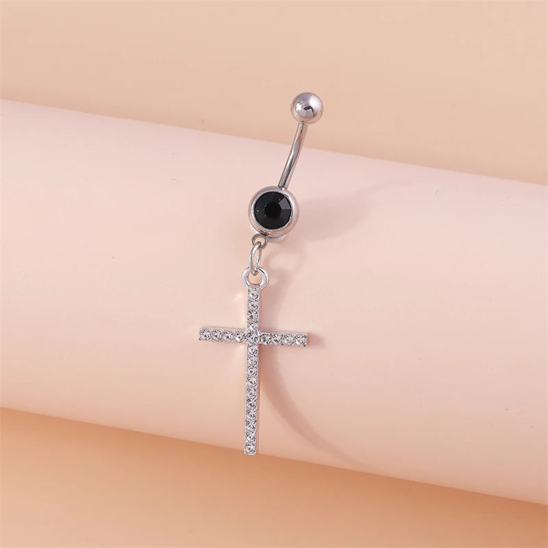 Fashion Fruit Cherry Belly Button Rings Sexy Navel Rings Belly Piercing Body Jewelry for Women Girl Party Holiday Jewelry Gifts