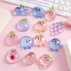 5/10PCS Mini Transparent Fruit Mochi Squishy Stress Relief Toys for Kids Birthday Party Favors Prizes Guest Gifts