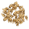 50pcs Stainless Crimp End Beads Caps Leather Cord Clip Tip Fold Crimp Bead Bracelet Connectors for Jewelry Making Bulk Wholesale