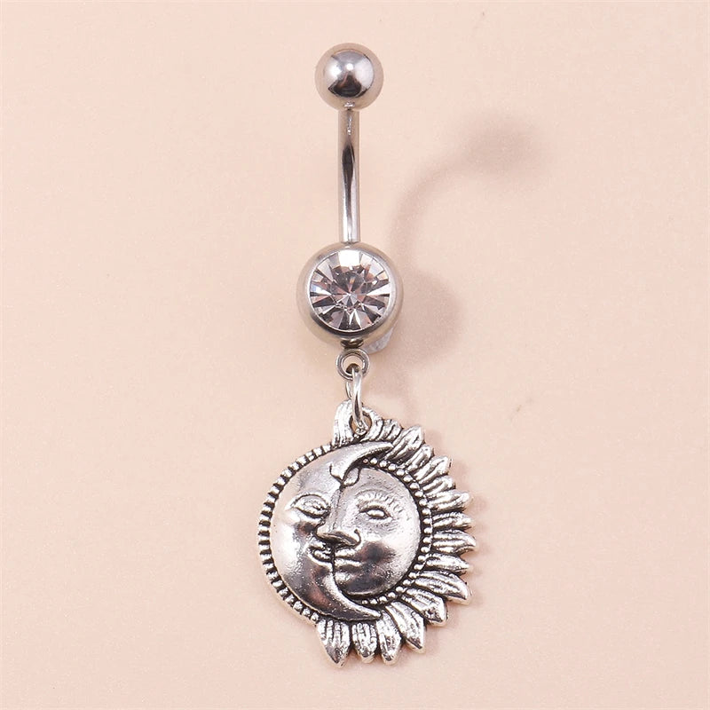 Fashion Fruit Cherry Belly Button Rings Sexy Navel Rings Belly Piercing Body Jewelry for Women Girl Party Holiday Jewelry Gifts