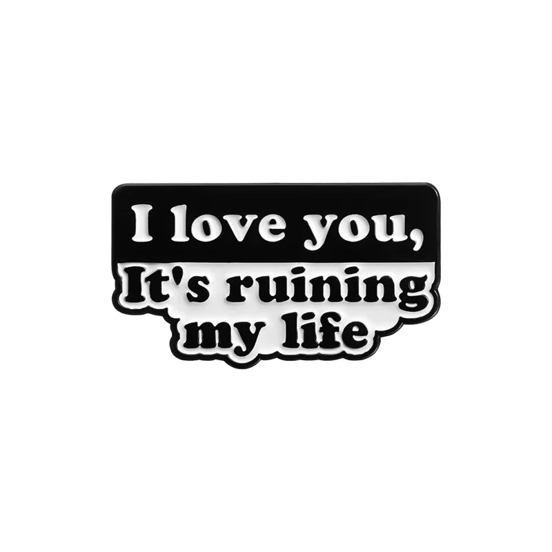 21 Types Wholesale Song Lyrics Enamel Pins Female Pop Singer Brooches Romantic Poetry Lapel Backpack Badge Jewelry Gift for Fans