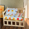 Royal Solid Wood Pet Throne Year-Round Luxury Bed for Teddies and Bichons Non-Toxic Safe Kitty Castle SnUgly Secure Comfort Zone