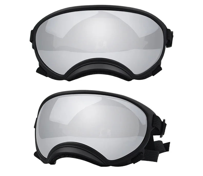 ATUBAN Dog Goggles Anti UV Strong Impact Resistance Adjustable Elastic Puppy Large Breed Dog Goggles Breathable Pet Sunglasses