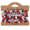 USA Independence Day Bracelet American Flag Theme Jewelry for Men Women Celebratory Wristband Fashion Accessory