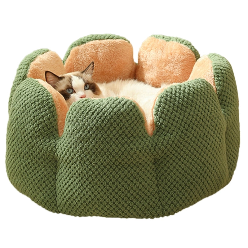 Bed House Lovely Cactus Flower Puppy Kennels Mat Winter Warm Beds Dropshipping