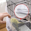 Mesh Bird Cage Cover Shell Skirt Net Easy Cleaning Catcher Guard Bird Cage Stretchy Mesh Parrot Bird Cage Net Mesh Cover