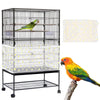 Adjustable Bird Cage Net Cover Birdcage Seed Feather Catcher Soft Skirt Guard Birdcage Nylon Mesh Netting for Round Square Cages