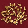 50pcs Stainless Crimp End Beads Caps Leather Cord Clip Tip Fold Crimp Bead Bracelet Connectors for Jewelry Making Bulk Wholesale