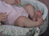 NPK 49CM Newborn Baby Girl Reborn Doll Meadow Soft Cuddly Body Lifelike Soft Touch 3D Skin with Visible Veins Art Doll
