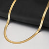 Stainless Steel Necklaces Herringbone Blade Snake Chain Light Luxury Unisex Clavicle Choker Men Necklace For Women Jewelry Gifts