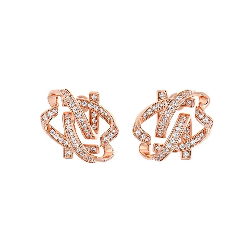 2024 Korean Wave New Park Min ying Same Style Earrings and My Husband Wedding Bar Earrings Light Luxury Silver Needle Earstuds
