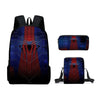 3pcs/set Spider Man Students Backpack Pencil Case Messenger Bag Wear-resistant Lightening Breathable Waterproof Schoolbag
