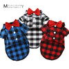 Classical Dog T-Shirts Bowtie Plaid Thin Summer Breathable Dog Clothes for Small Large Dogs Chihuahua Puppy Pet Cat Vest Yorkies