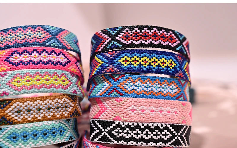 12 Colors Bohemia Friendship Tassel Bracelet for Women Fashion Cotton Rope Weaveing Summer Beach Boho Girl Bracelets