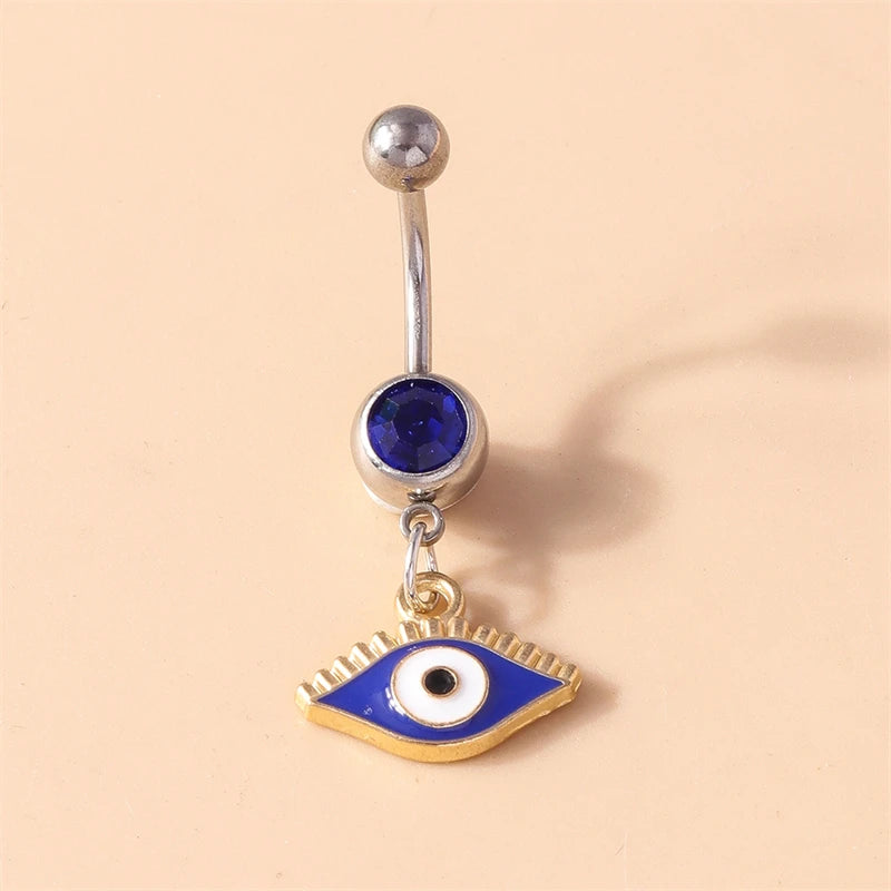 Fashion Fruit Cherry Belly Button Rings Sexy Navel Rings Belly Piercing Body Jewelry for Women Girl Party Holiday Jewelry Gifts