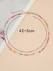 Go2boho Boho Beaded Necklaces For Women Dainty Colorful Summer Bohemian Mixed Bead Crystal Nekclace Choker Beach Jewelry